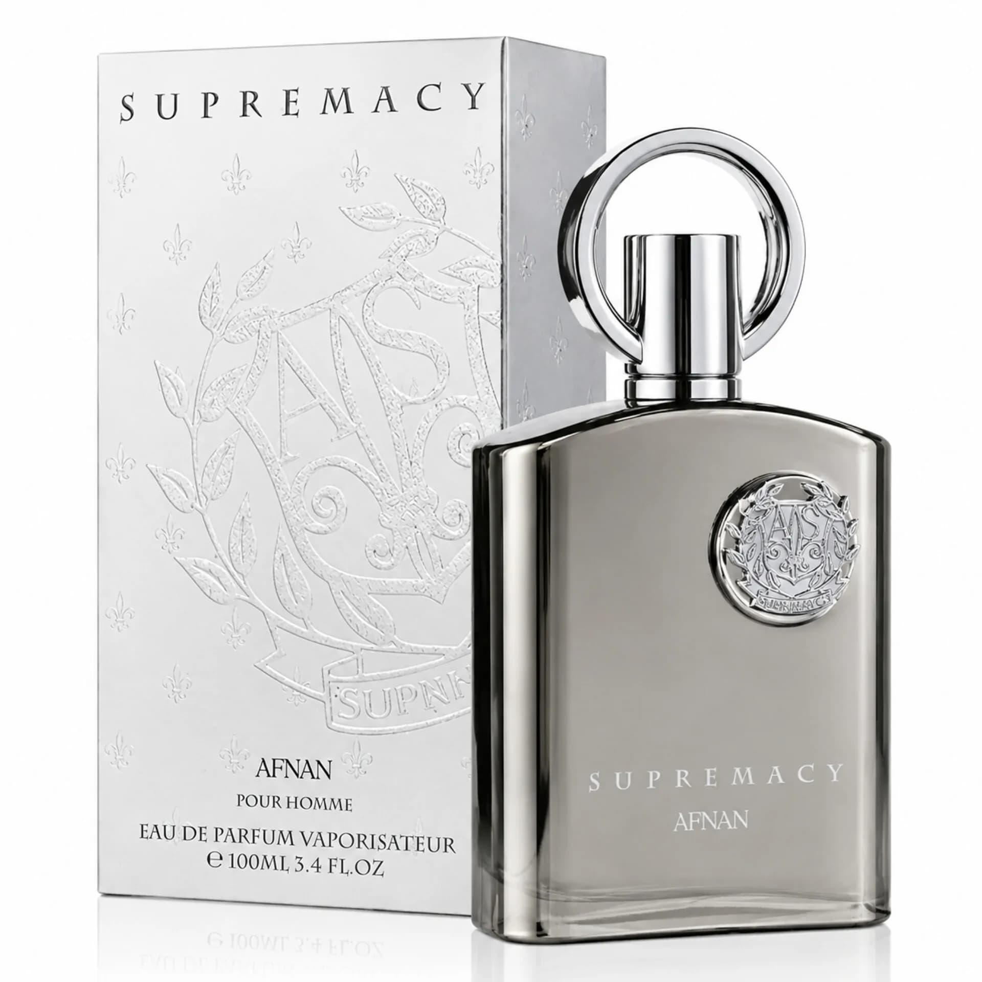 عطر ادکلن افنان سوپرماسی سیلور نقره ای 100 میل | Afnan Supremacy Silver مردانه — تصویر ۲