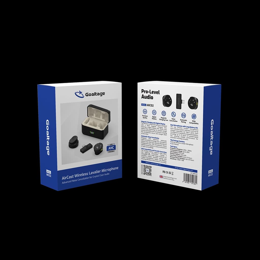 میکروفون یقه‌ای بی‌سیم گلتیج مدل MIC02 AirCast — تصویر ۶