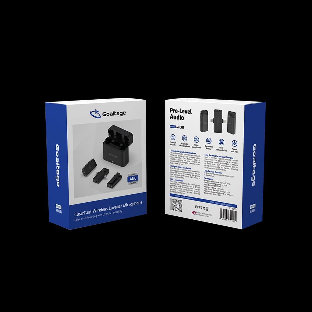 میکروفون یقه ای بی سیم گلتیج مدل MIC01 ClearCast — تصویر ۱۲