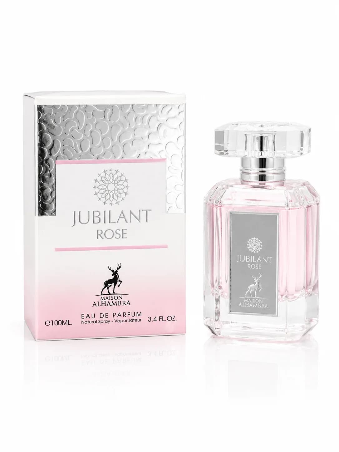 عطر جوبیلانت رز الحمبرا(ورساچه برایت کریستال صورتی) Jubilant Rose 100 میل | ادکلن زنانه شیرین و گلی — تصویر ۴