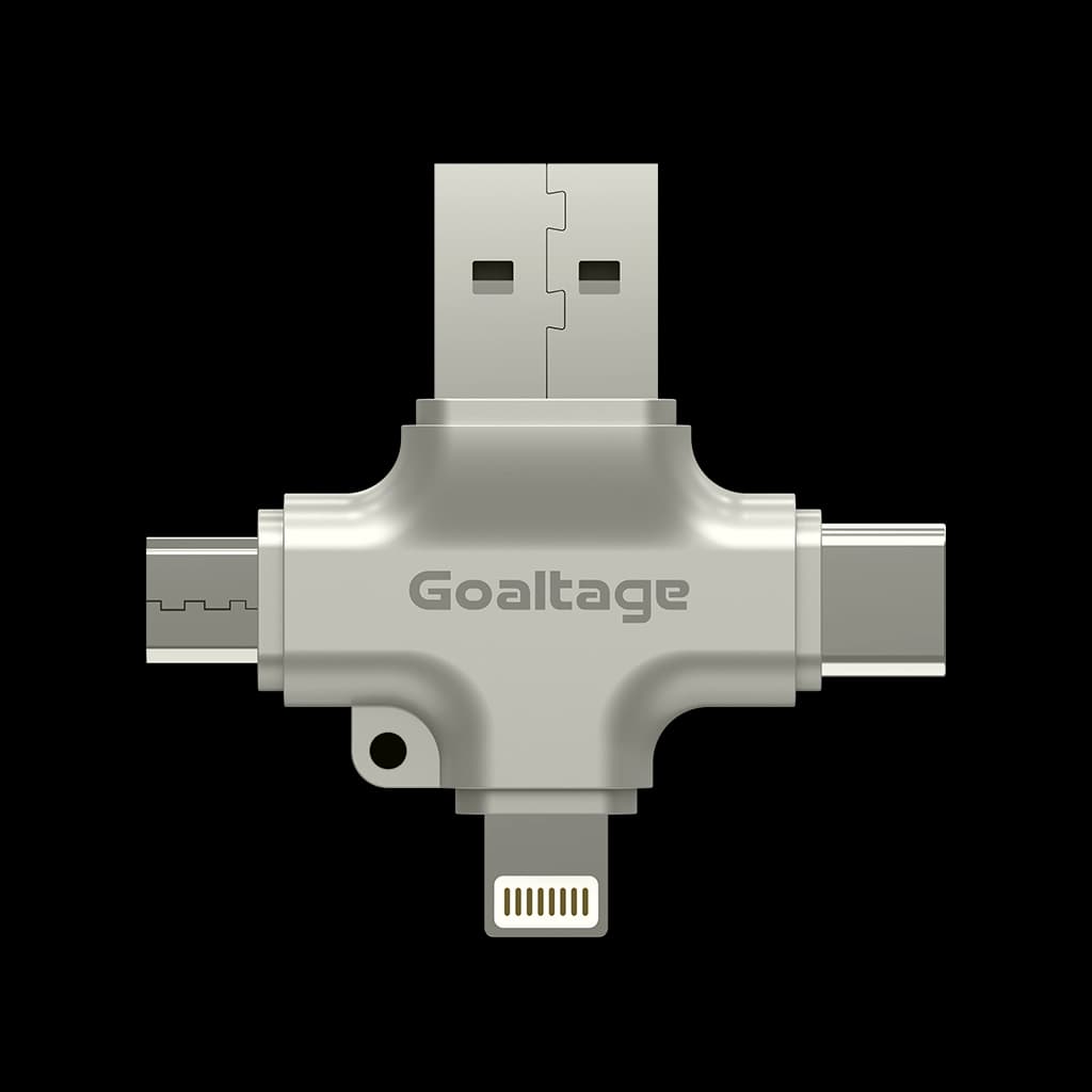 مبدل OTG چندکاره گلتیج مدل ADP04 MultiSync 4-in-1 OTG Adapter — تصویر ۲