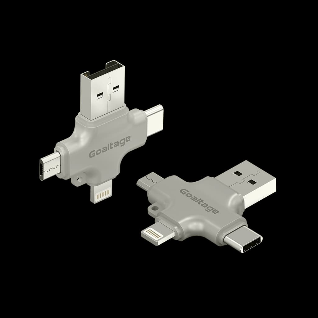 مبدل OTG چندکاره گلتیج مدل ADP04 MultiSync 4-in-1 OTG Adapter — تصویر ۴