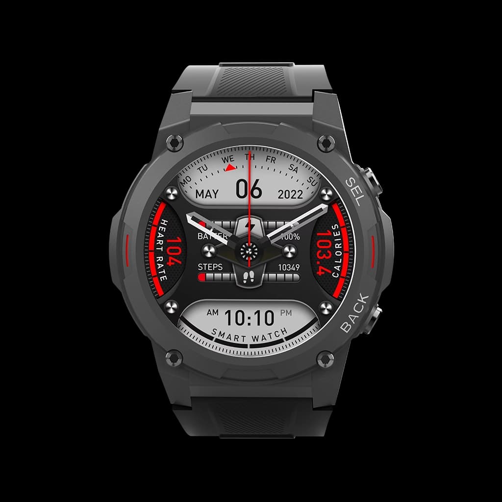 ساعت هوشمند گلتیج مدل SW04 Impulse – Black & Silver — تصویر ۶
