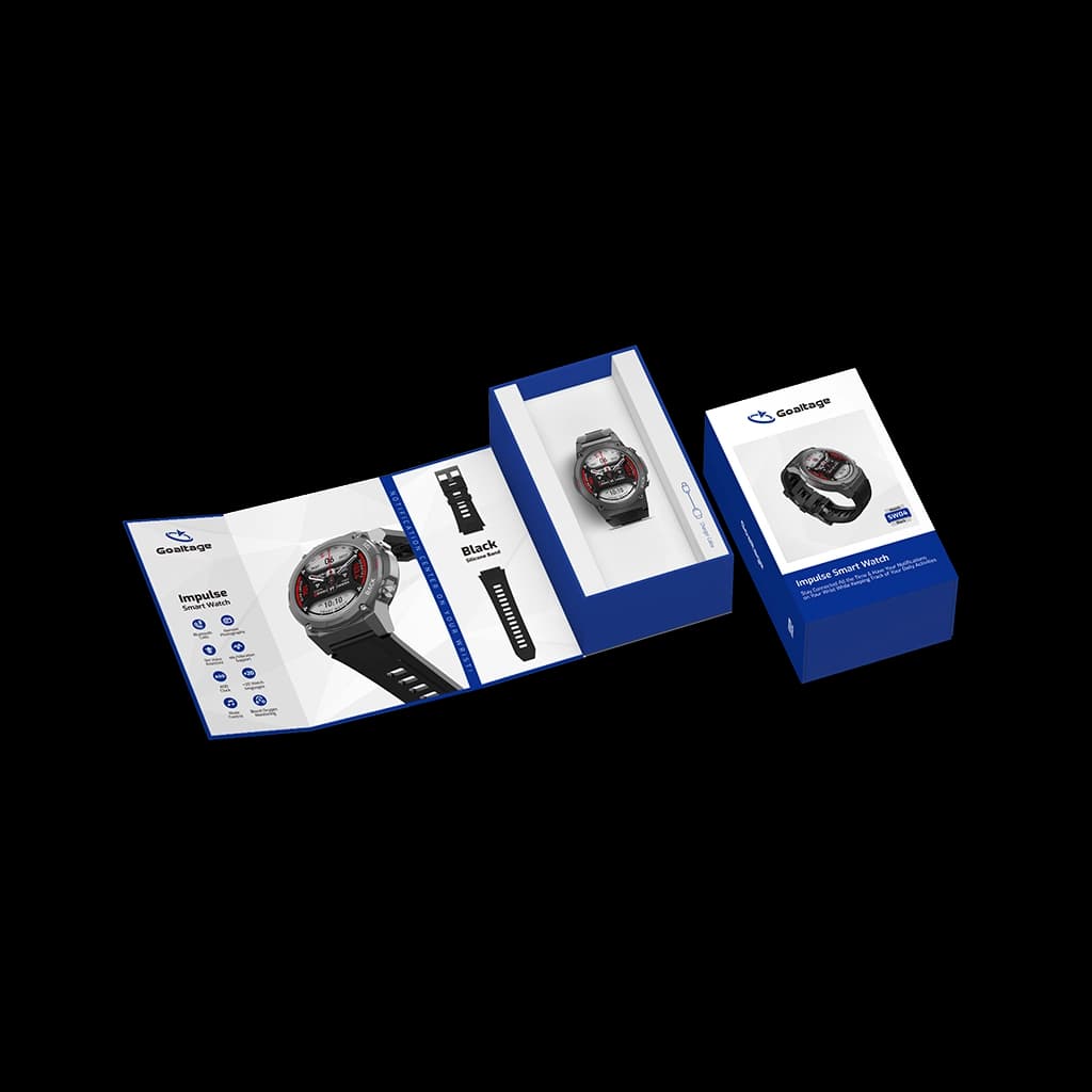 ساعت هوشمند گلتیج مدل SW04 Impulse – Black & Silver — تصویر ۴