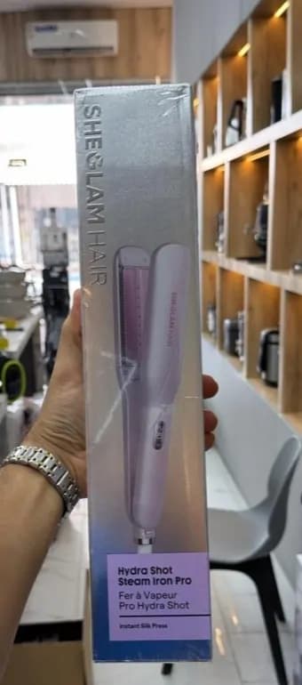 اتو مو بخار شگلم مدل SHEGLAM Hair Steam Straightener | اتو مو بخاردار دیجیتال — تصویر ۴