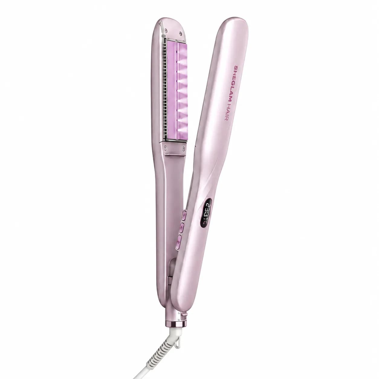 اتو مو بخار شگلم مدل SHEGLAM Hair Steam Straightener | اتو مو بخاردار دیجیتال