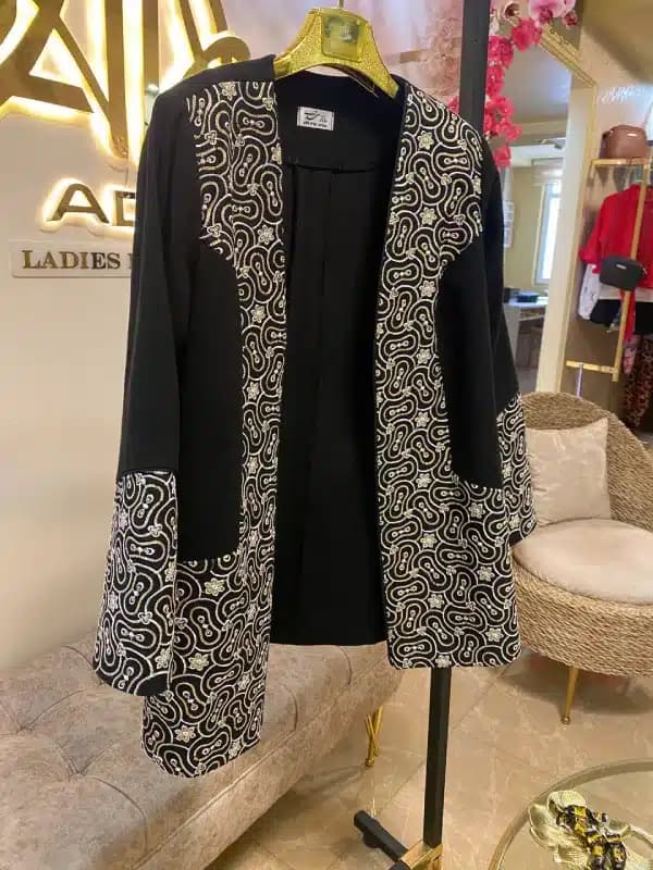 کت ترکیبی پارچه لینن
