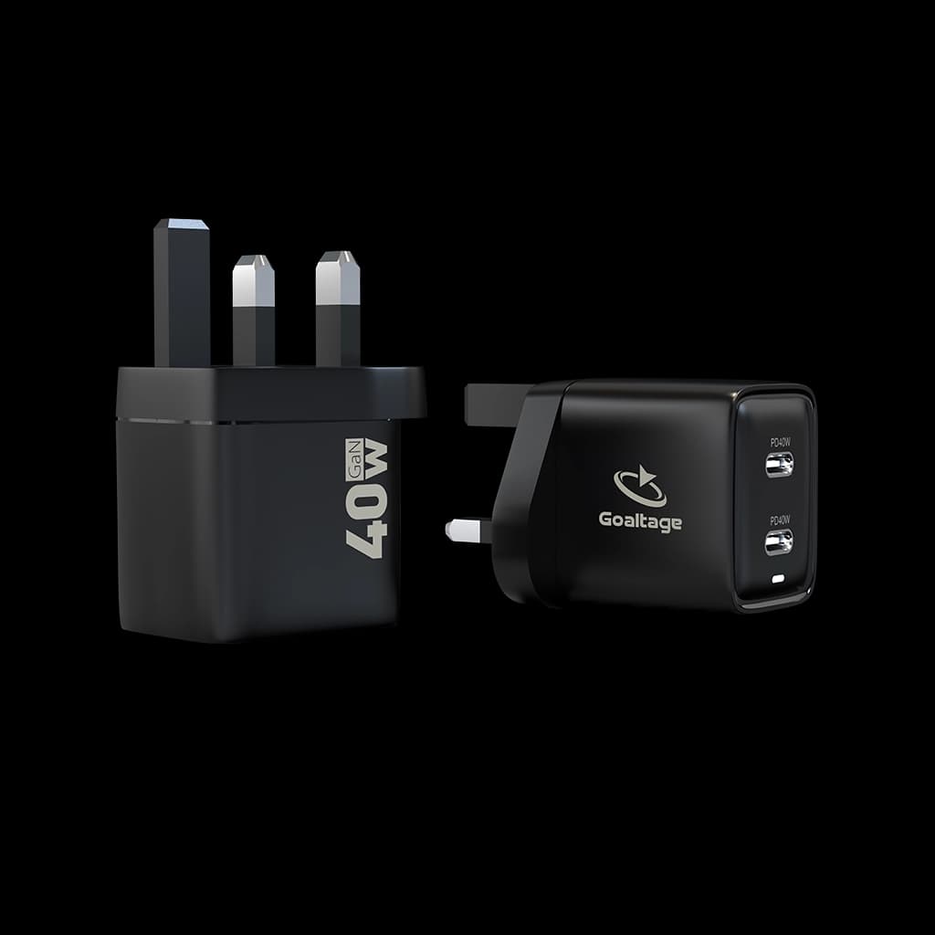 شارژر 40 وات گلتیج مدل CH05 Super-Fast 40W GaN EU & UK — تصویر ۲