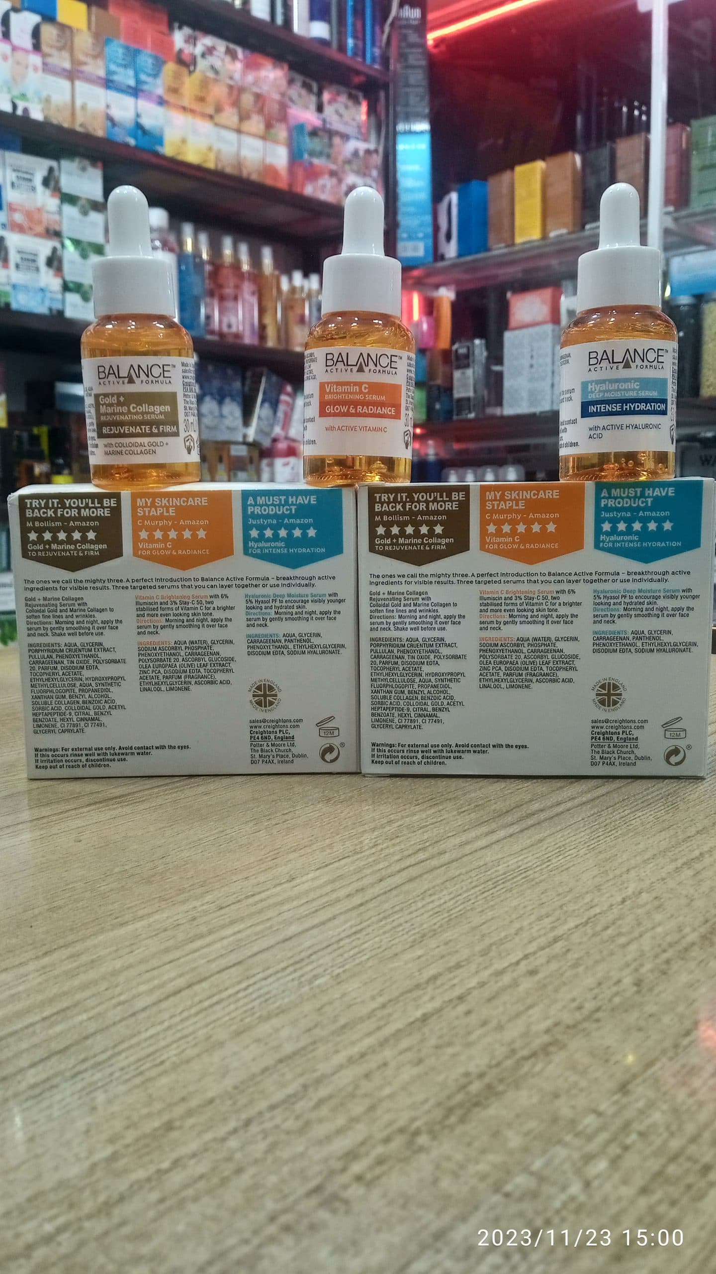 پک 3عددی سرم پوستی بالانس مدل The mighty three Balance active formula the mighty 3 serum set — تصویر ۲