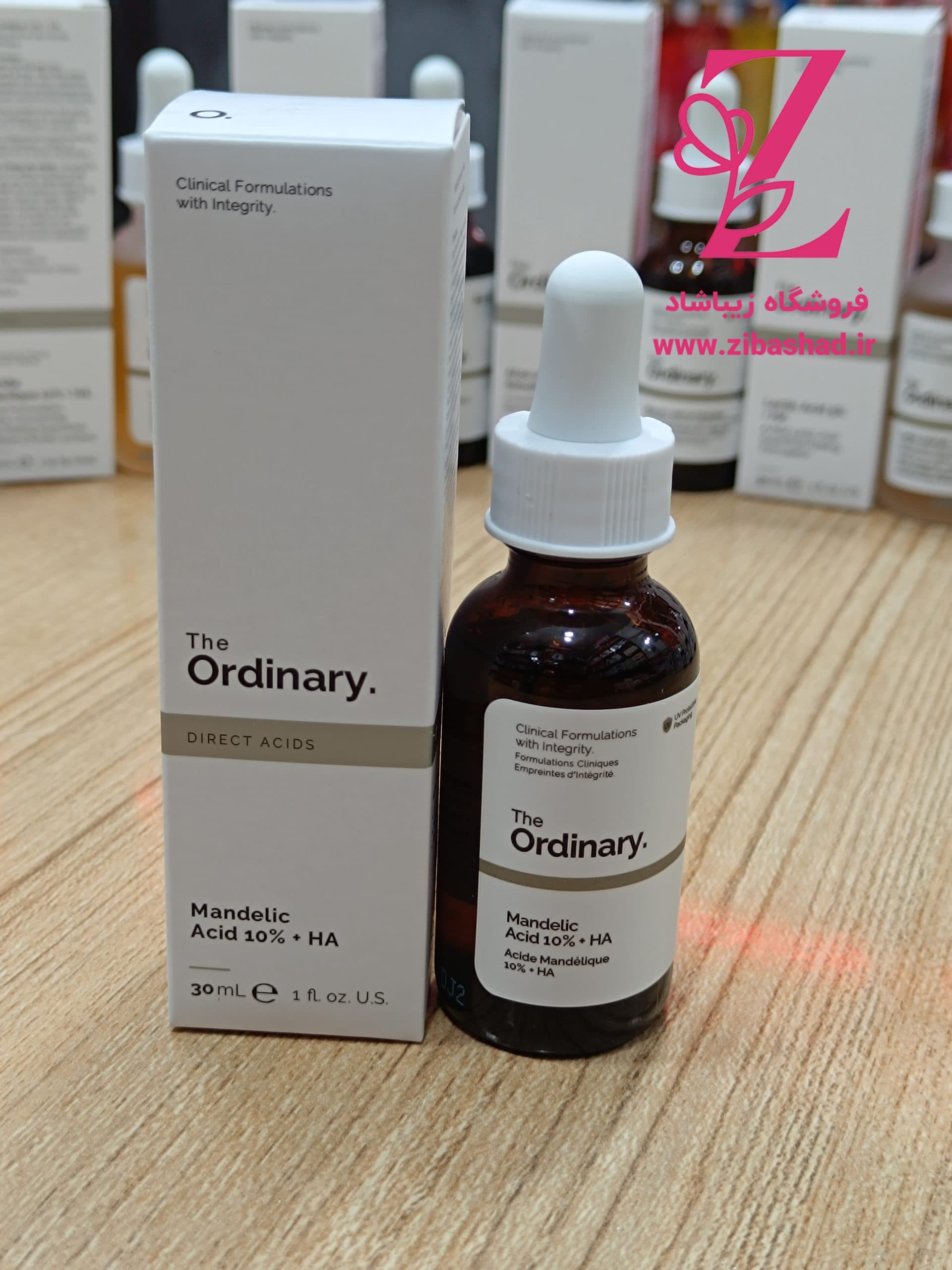 سرم ماندلیک اسید %10 + HA اوردینری (The Ordinary) | لایه برداری ملایم ( حجم 30 میل )
