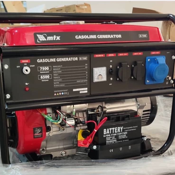 موتور برق بنزینی ام تی ایکس 7.5 کیلو وات مدل mtx-7500 — تصویر ۳