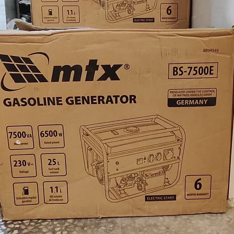 موتور برق بنزینی ام تی ایکس 7.5 کیلو وات مدل mtx-7500 — تصویر ۲