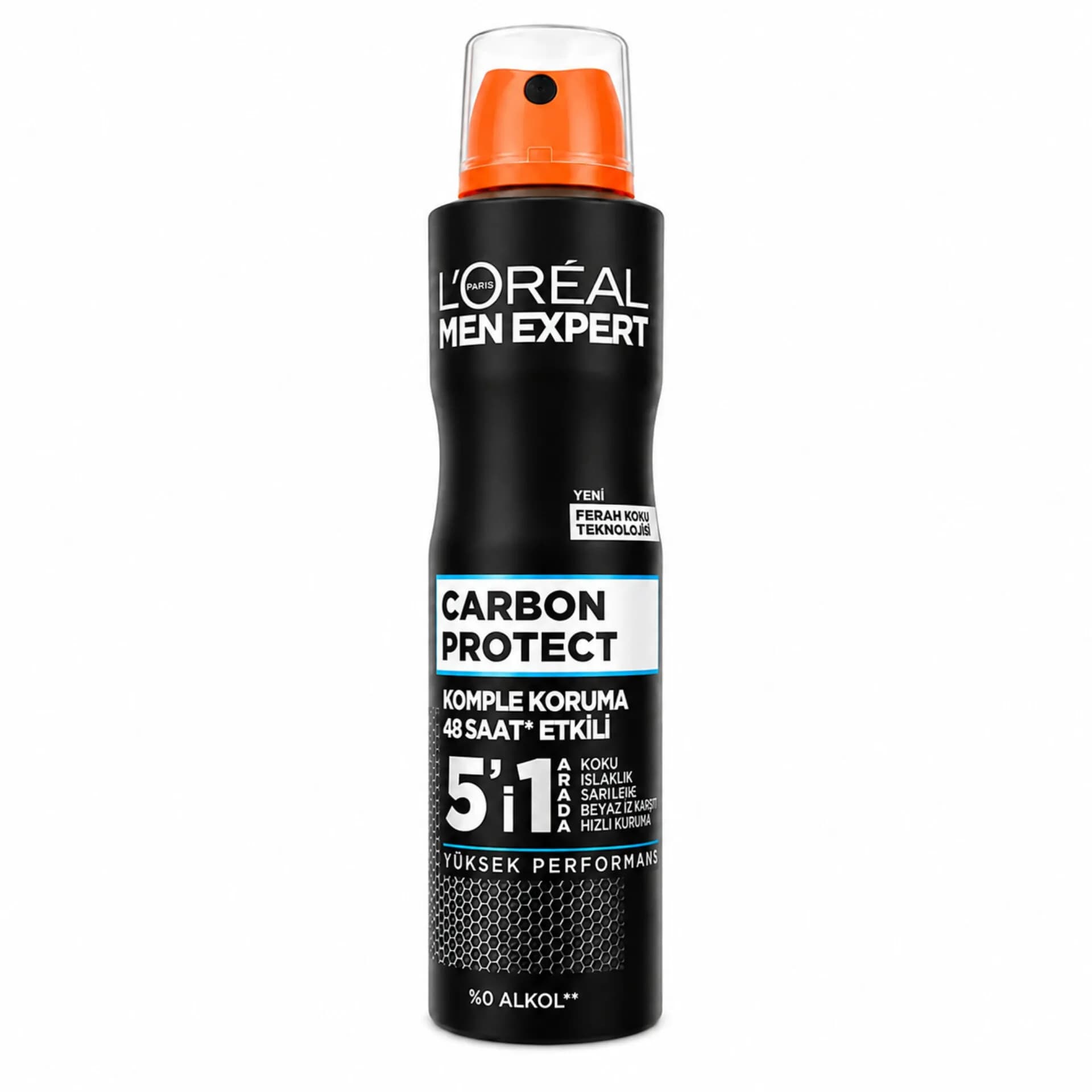 اسپری ضد تعریق مردانه لورآل کربن پروتکت Men Expert Carbon Protect حجم ۲۵۰ میل | محافظت ۵ در ۱