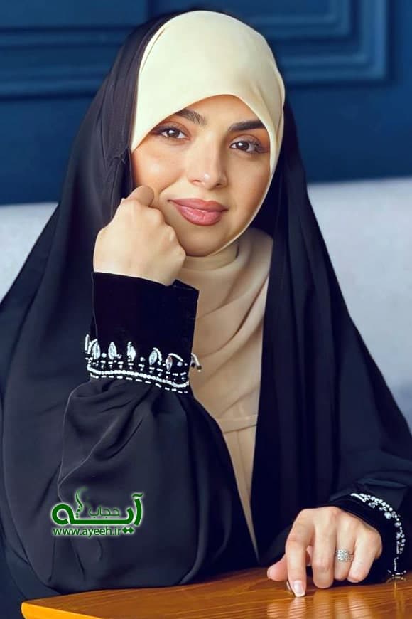چادر جواهر دوزی شده طرح زمرد-پارچه ویکتوریا — تصویر ۲