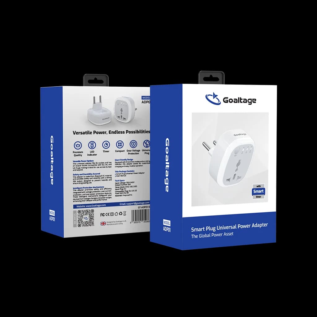 مبدل برق تایمردار گلتیج مدل Goaltage ADP01 SmartPlug — تصویر ۶