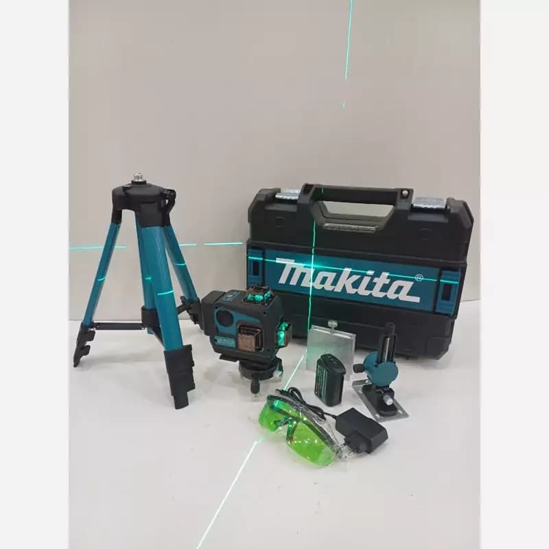 تراز لیزری 4 خط ماکیتا نور سبز 360 درجه اسپیکردار مدل 4D-line16 — تصویر ۲