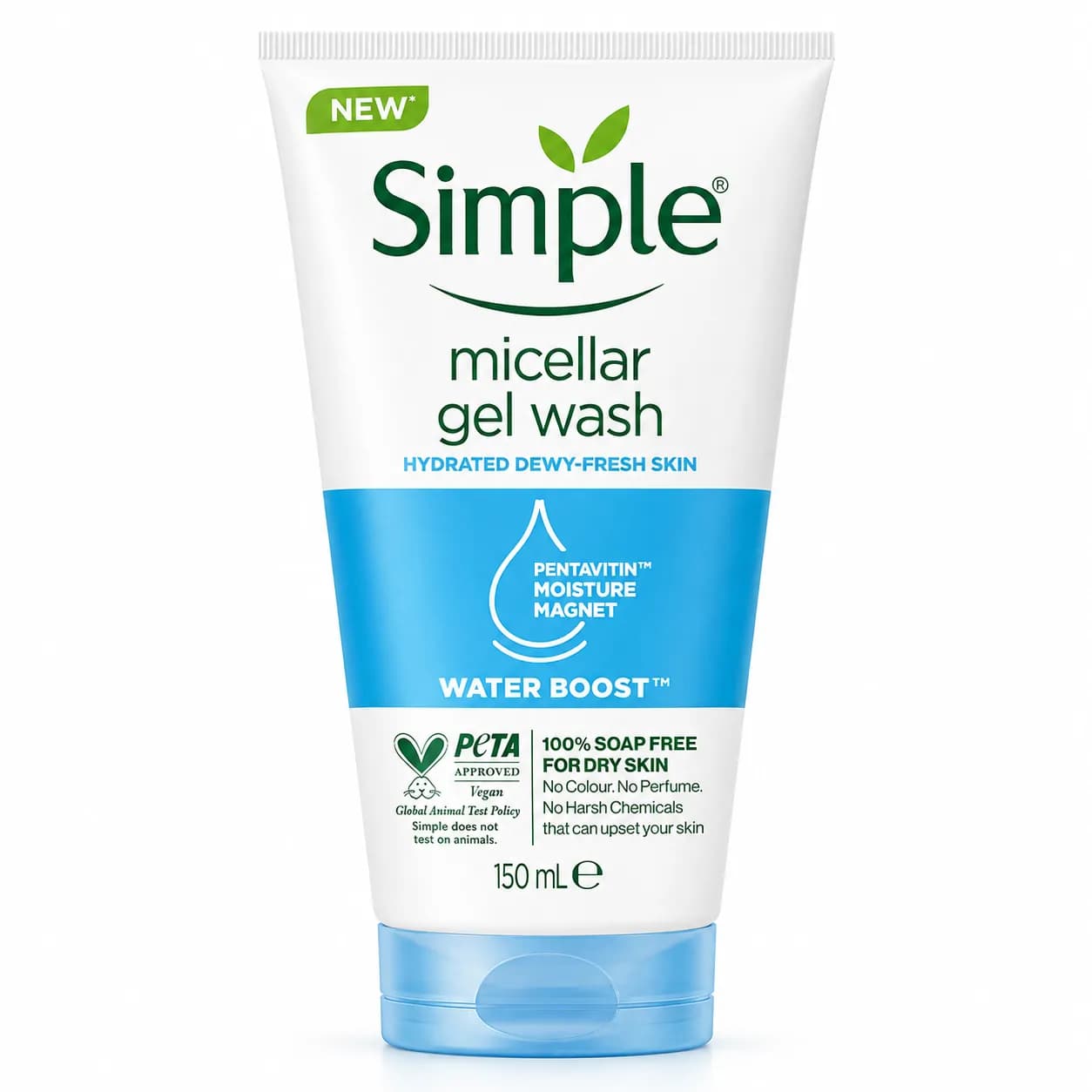 ژل شستشوی میسلار سیمپل Water Boost Micellar Gel Wash حجم 150 میل
