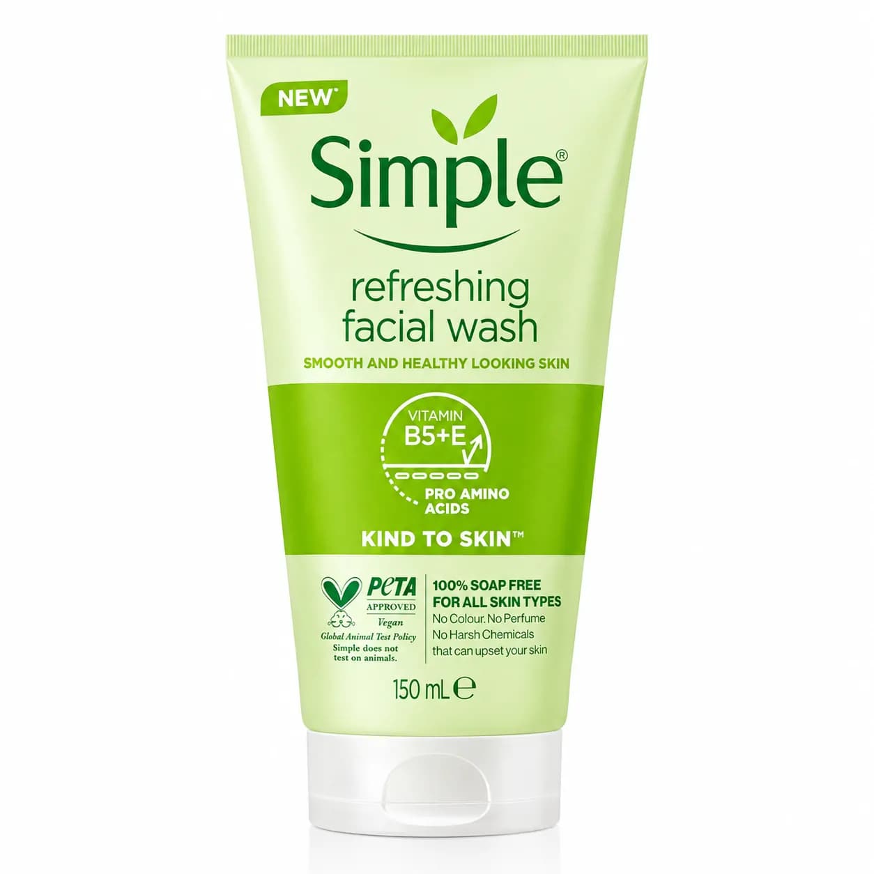 ژل شستشوی صورت سیمپل Refreshing Facial Wash حجم 150 میل