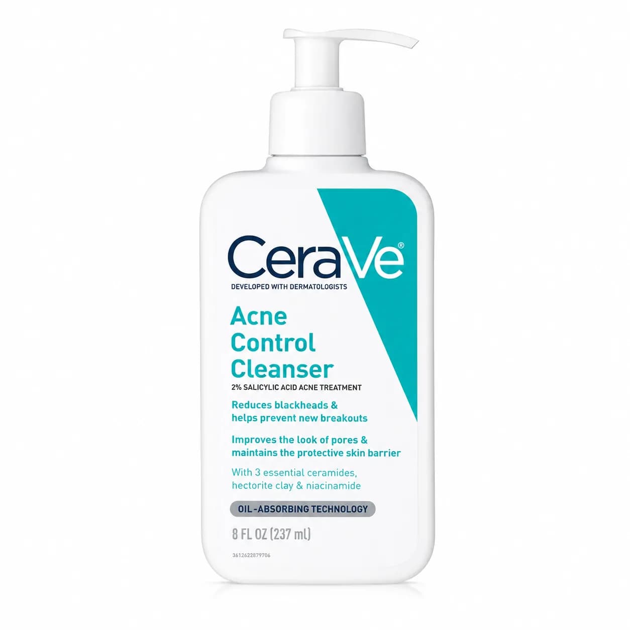 ژل شستشوی ضد جوش سراوی Acne Control Cleanser حجم 237 میل — تصویر ۲