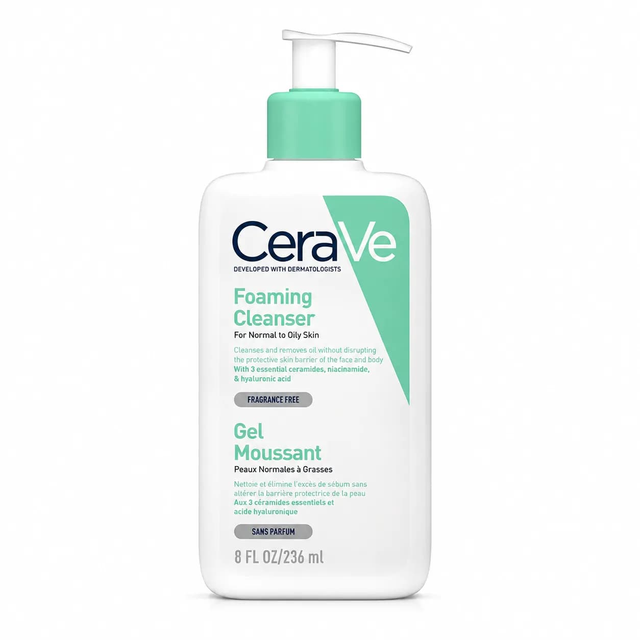 ژل شستشوی فومینگ سراوی Foaming Cleanser حجم 236 میل — تصویر ۲
