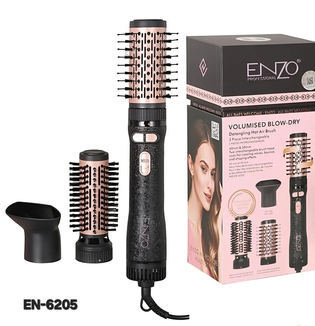 سشوار چرخشی و حالت دهنده 3 کاره انزو مدل EN-6205
