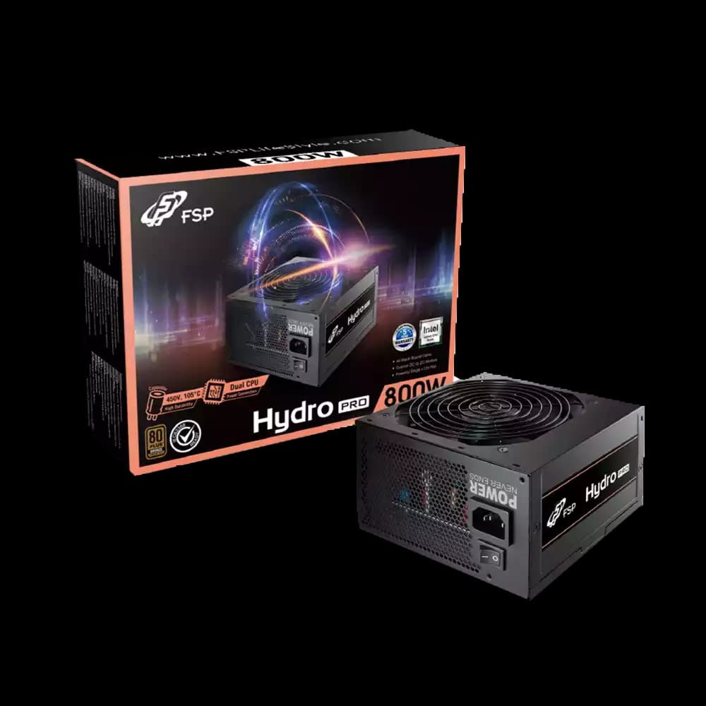پاور غیر ماژولار اف اس پی مدل HYDRO PRO 800W GEN5