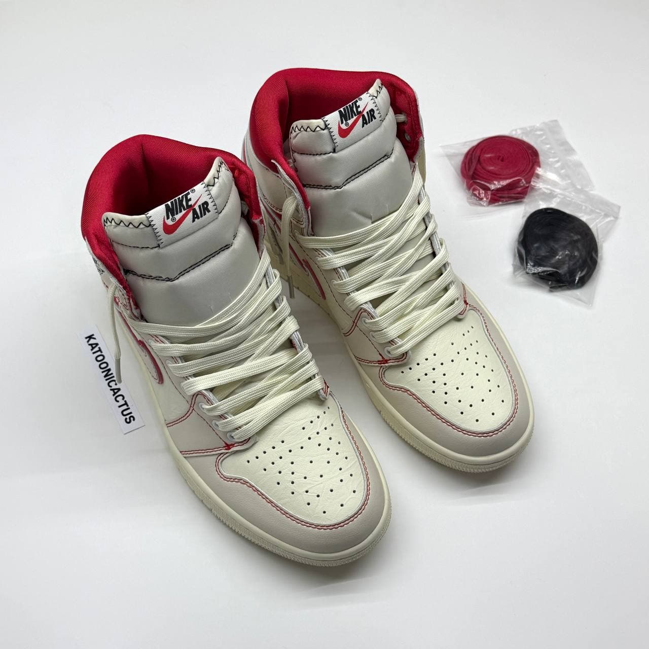 نایک ایر جردن وان ساقدار رد فانتوم NIKE AIR JORDAN 1 HIGH PHANTOM GYM RED — تصویر ۲