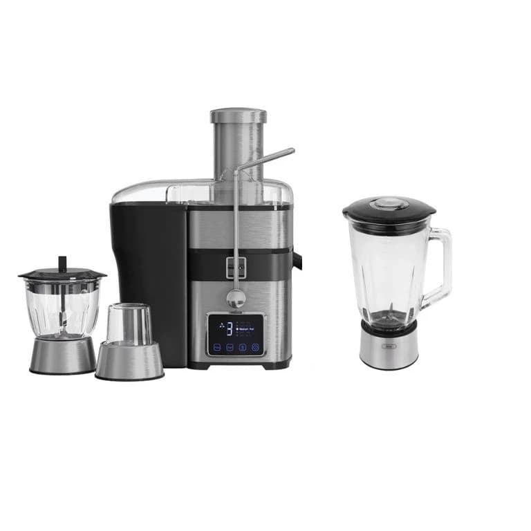 آبمیوه‌گیری زنیت 4 کاره استیل دیجیتال 800 وات مدل ZJB1406