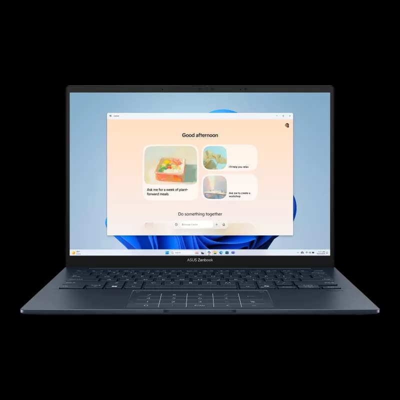 لپ تاپ 14 اینچی ایسوس مدل Zenbook 14 UM3405GA Ryzen AI 9 465-16GB LPDDR5X-512GB SSD ARC TOUCH OLED — تصویر ۷