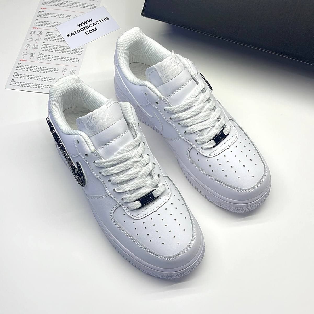 نایک ایرفورس وان مولتن متال سفید مشکی NIKE AIR FORCE 1 MOLTEN METAL — تصویر ۲