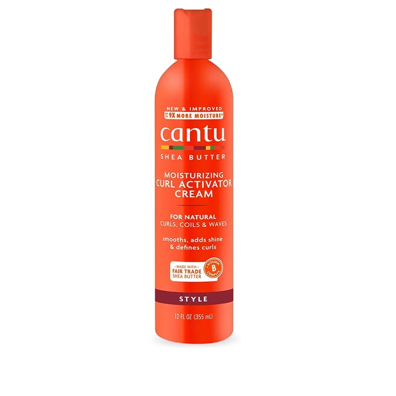 کرم فعال‌کننده فر کانتو Cantu Moisturizing Curl Activator Cream حاوی شی باتر و ویتامین 355 میلی‌لیتر اورجینال
