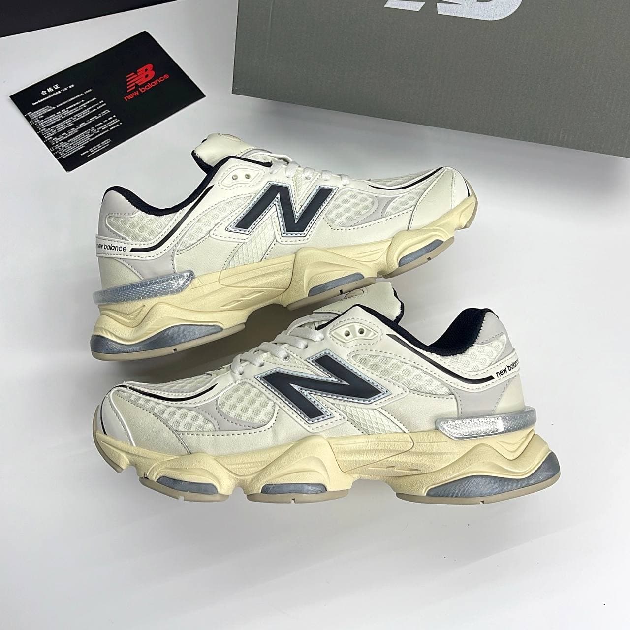نیوبالانس 9060 کرم مشکی NEW BALANCE 9060 — تصویر ۴
