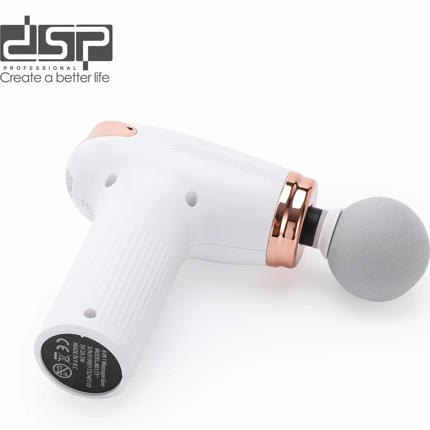 ماساژور تفنگی 6 کاره DSP مدل 80173 | ماساژور شارژی با 6 سری — تصویر ۳