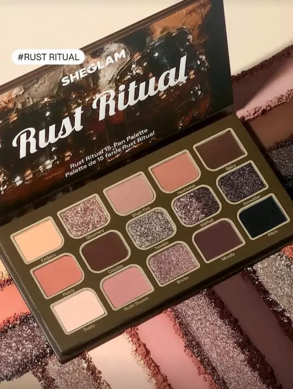 پالت سایه 15رنگ شیگلم Rust Ritual — تصویر ۳