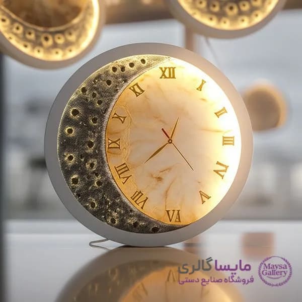 تابلو ساعت و ماه دکوراتیو — تصویر ۲
