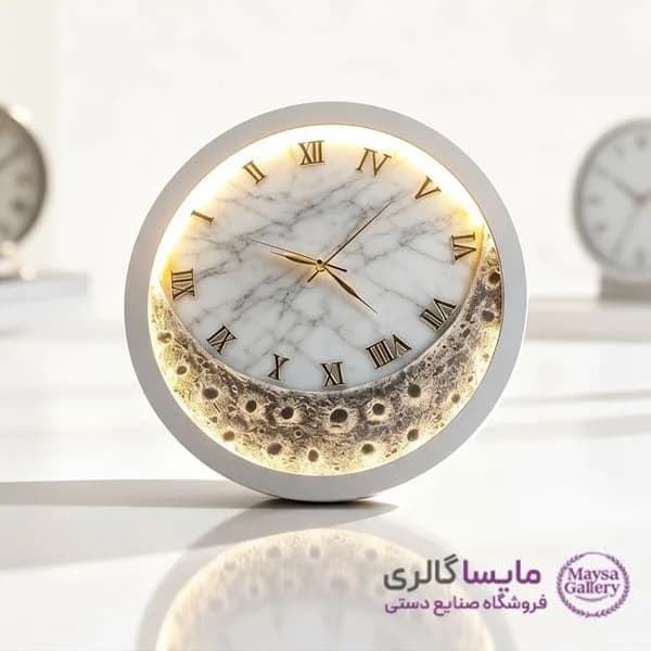 تابلو ساعت و ماه دکوراتیو