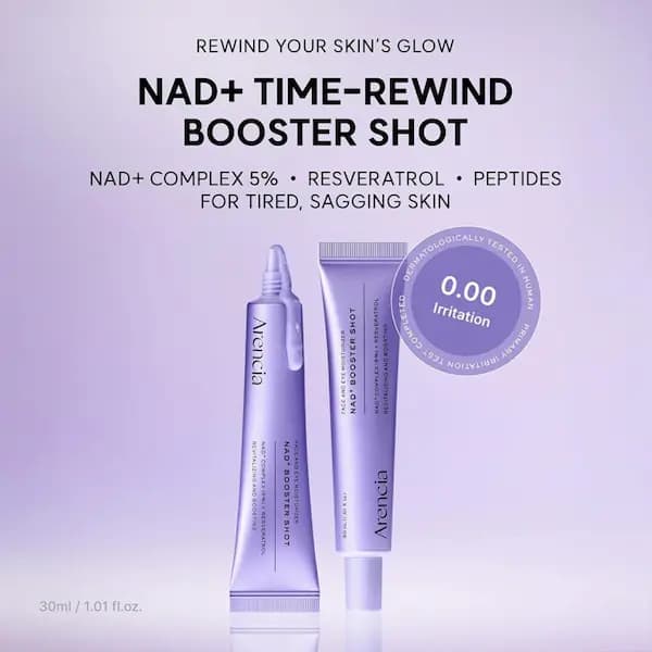 کرم مرطوب کننده و بوستر NAD+ آرنسیا Arencia NAD+ Booster Shot — تصویر ۵