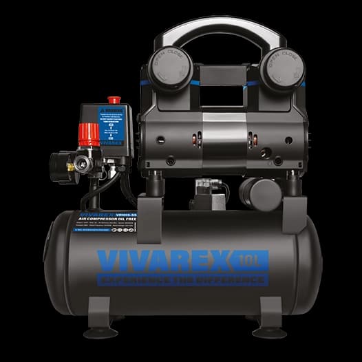 کمپرسور باد ویوارکس مدل VR1015-SS ظرفیت ۱۰ لیتر بدون روغن سایلنت