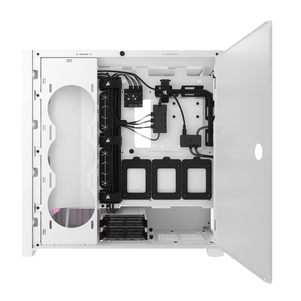 کیس گیمینگ کورسیر مدل iCUE 5000D RGB AIRFLOW White — تصویر ۸
