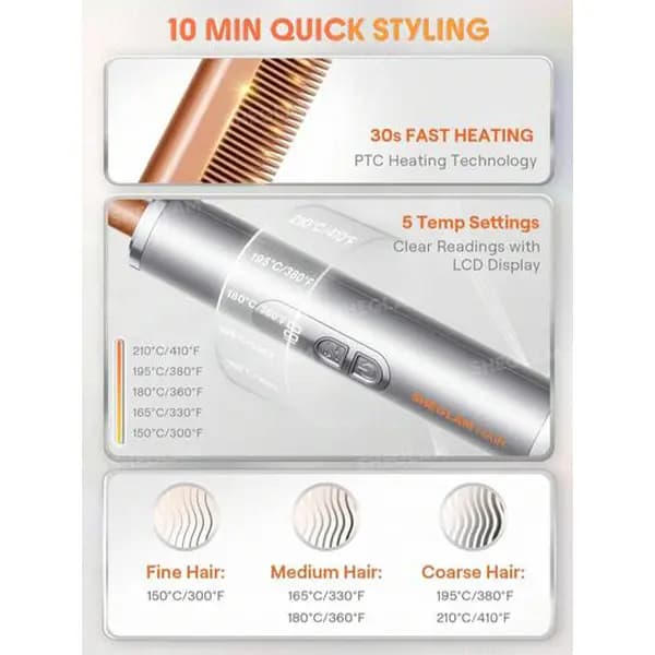شانه حرارتی ضد سوختگی شیگلم Sheglam Anti Burn Hot Comb — تصویر ۷