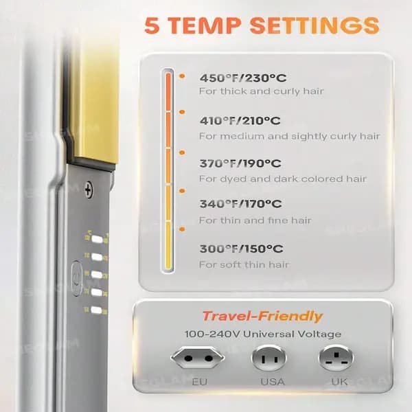 دستگاه دوکاره اتو و کرلی Sleek Chic Twist Kiss Flat Iron سایز 25 — تصویر ۲