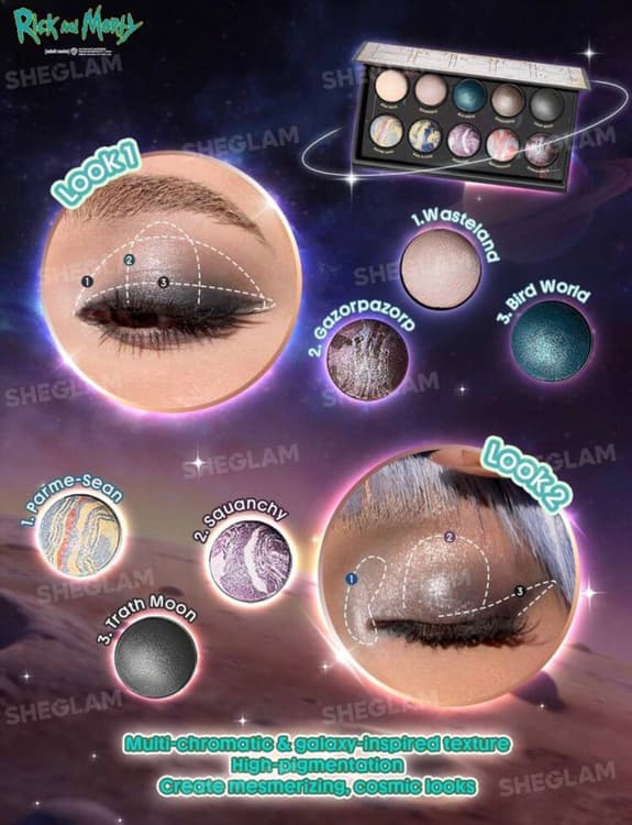 پالت سایه چشم ریک و مورتی شیگلم SHEGLAM — تصویر ۶