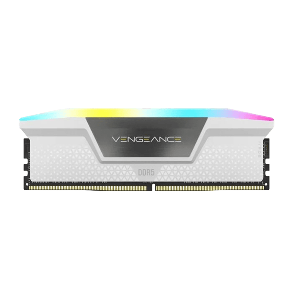 رم دو کاناله کورسیر مدل Vengeance RGB Intel XMP White ظرفیت 32 گیگابایت فرکانس 5200 مگاهرتز DDR5 — تصویر ۴