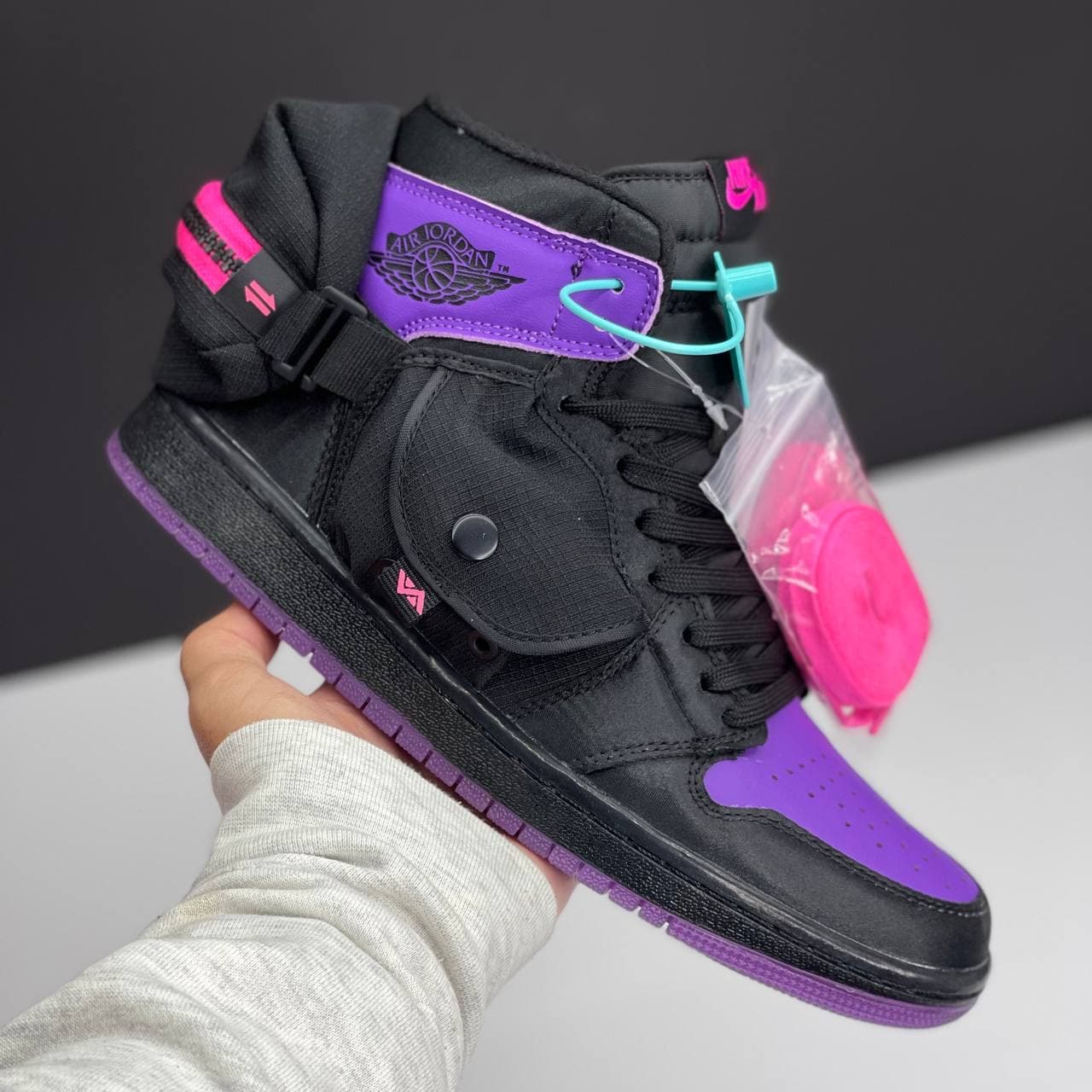 نایک ایر جردن وان ساقدار اسپایدرمن NIKE AIR JORDAN 1 HIGH UTILITYSTASH SPIDER-VERESE — تصویر ۵