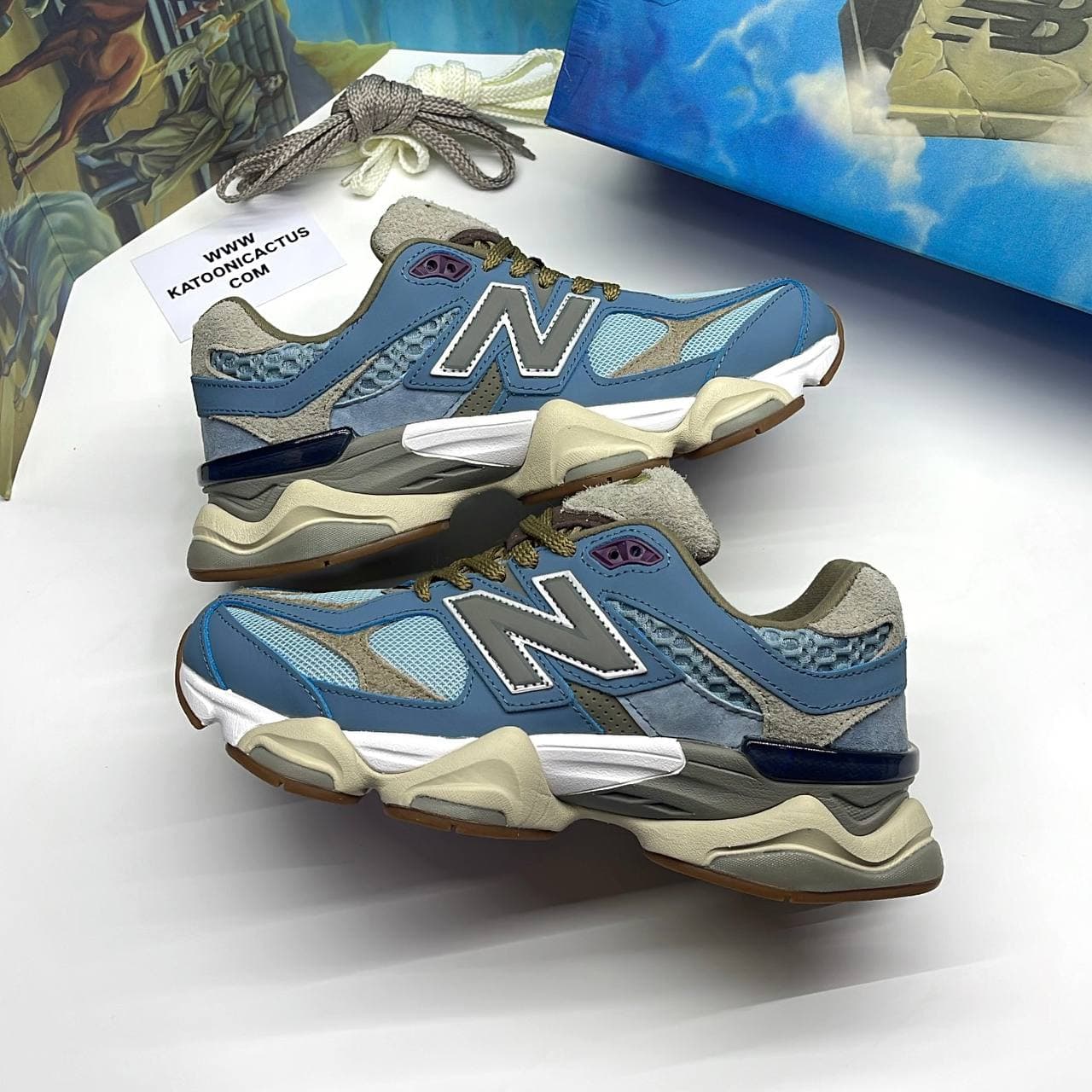 نیوبالانس 9060 بودگا آبی NEW BALANCE 9060 BODEGA