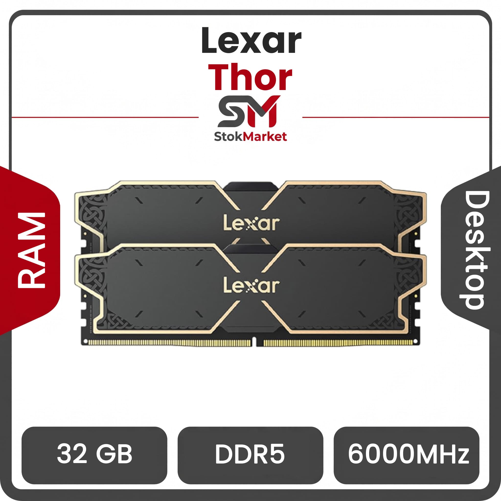 رم تک کاناله کینگستون DDR5 مدل THOR ظرفیت 32 گیگابایت فرکانس 6000 مگاهرتز CL38 — تصویر ۶