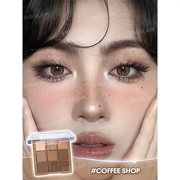 پالت سایه 9 رنگ کافی شاپ شیگلم Sheglam — تصویر ۲