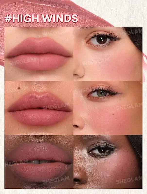 رژگونه و رژلب مخملی شیگلم SHEGLAM — تصویر ۹