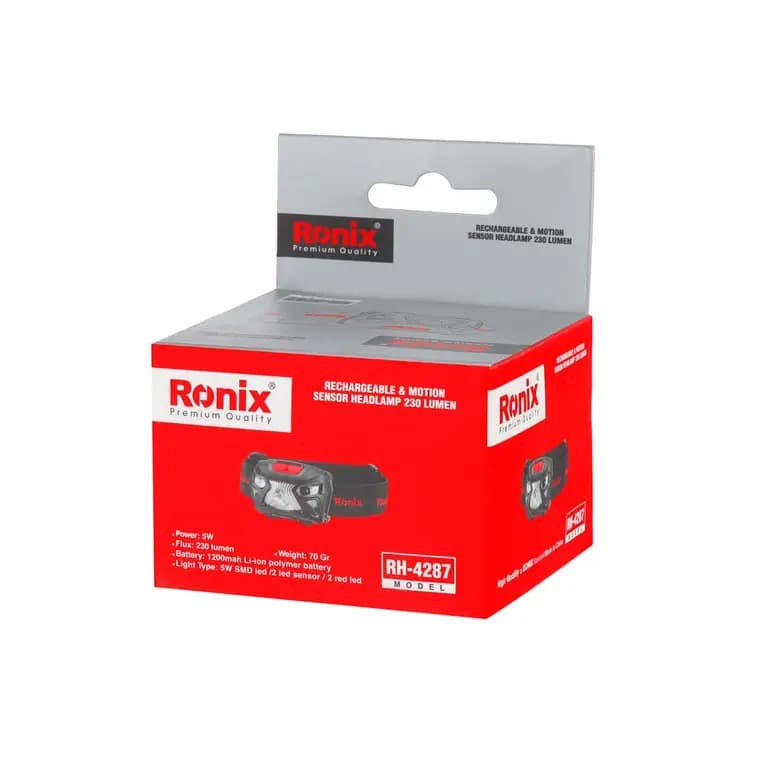 چراغ قوه پیشانی هدلایت رونیکس مدل RH-4287 — تصویر ۴
