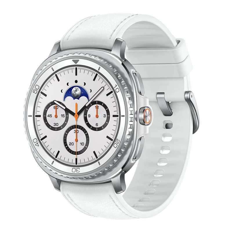 ساعت هوشمند سامسونگ مدل Galaxy Watch 8 Classic قاب 46 میلی‌متری فولاد ضدزنگ با بند چرمی (رنگ سیلور با گارانتی شرکتی)